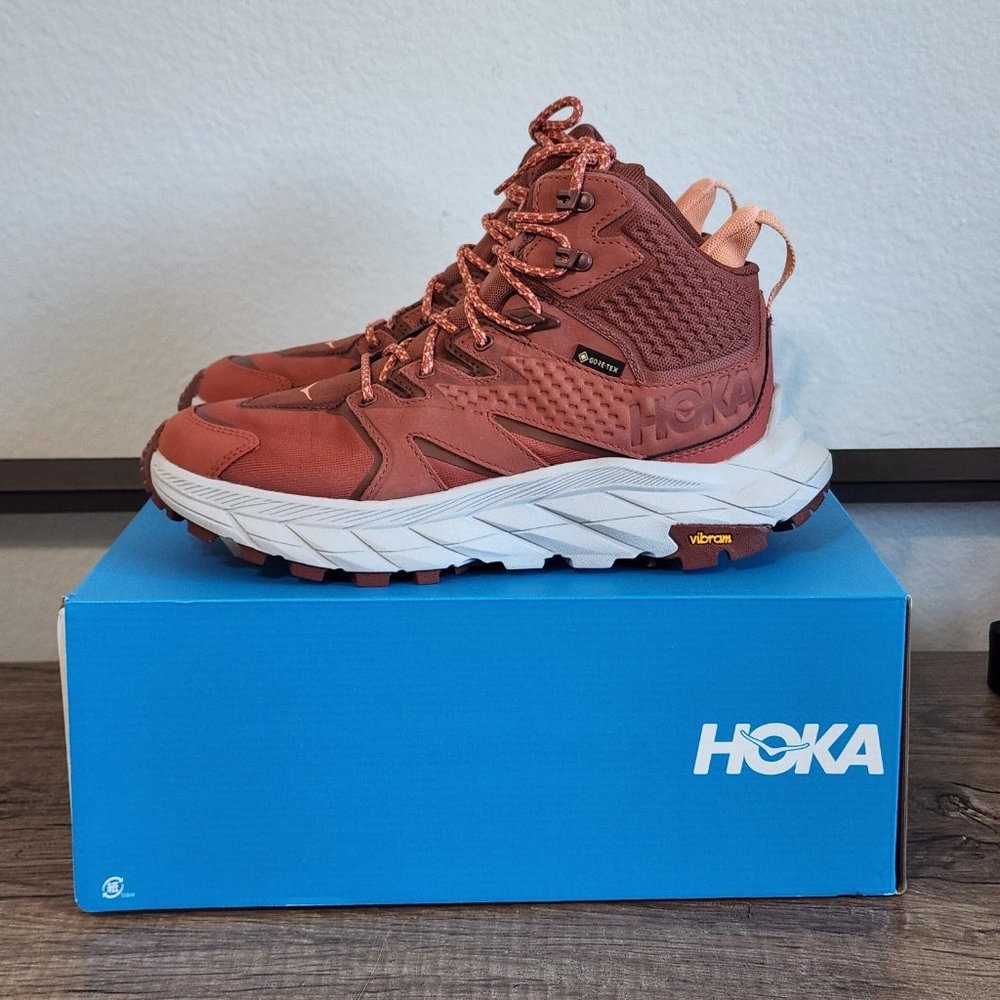 Hoka One One Anacapa Mid GTX Gore-Tex Women's Hiking Boots Size 7.5 Red